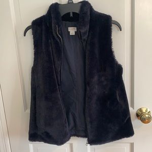 J Crew Faux Fur Vest